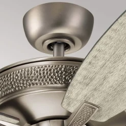 KICHLER Monarch2 52 loftsventilator, antik tin børstet