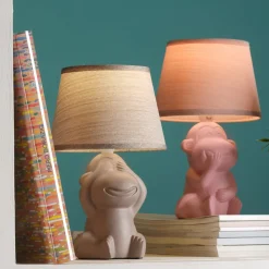 ONLI Monkey bordlampe, brun, keramik, 28 cm høj, E14