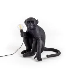 Monkey Lamp deko LED-terrasselampe, siddende, sort^SELETTI Outlet