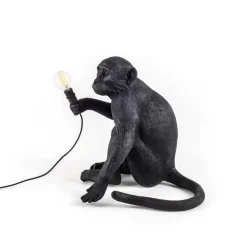 Monkey Lamp deko LED-terrasselampe, siddende, sort^SELETTI Outlet