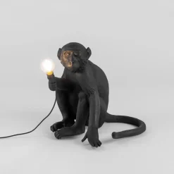 Monkey Lamp deko LED-terrasselampe, siddende, sort^SELETTI Outlet