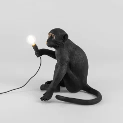 Monkey Lamp deko LED-terrasselampe, siddende, sort^SELETTI Outlet