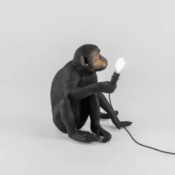 Monkey Lamp deko LED-terrasselampe, siddende, sort^SELETTI Outlet