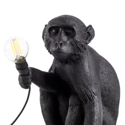 Monkey Lamp deko LED-terrasselampe, siddende, sort^SELETTI Outlet