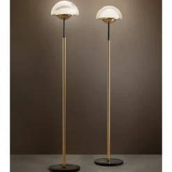 Sil-Lux Moon gulvlampe af Muranoglas, alabaster