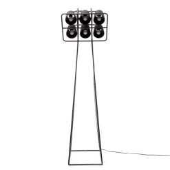 SELETTI Multilamp gulvlampe, 6 lyskilder, sort