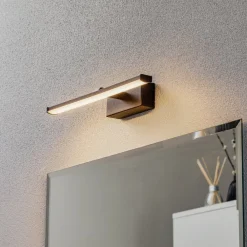 Fabas Luce Nala LED-væglampe, sort, bredde 30 cm