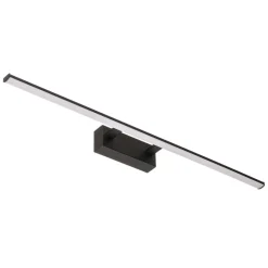 Nala LED-væglampe, sort, bredde 75 cm^Fabas Luce New