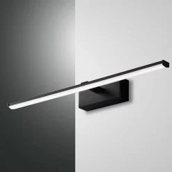 Nala LED-væglampe, sort, bredde 50 cm^Fabas Luce Clearance