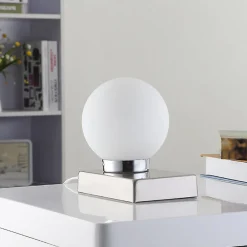 Naomi bordlampe med glaskugle^Lindby New