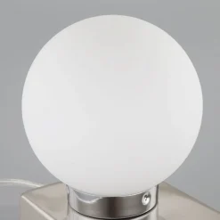 Naomi bordlampe med glaskugle^Lindby New