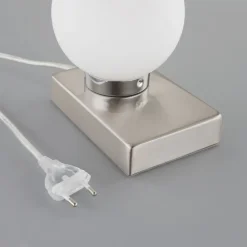 Naomi bordlampe med glaskugle^Lindby New