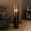Zijlstra Gulvlamper|Gulvlamper>Narabi gulvlampe, højde 120 cm, sort-nikkel, metal