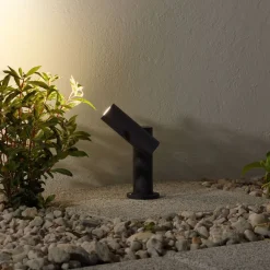 Lucande Narea LED-sokkellampe, justerbar, 14 cm