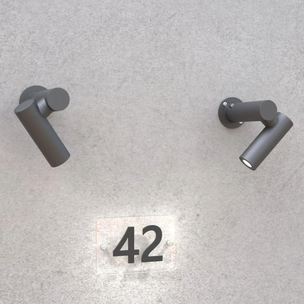 Lucande Narea LED-sokkellampe, justerbar, 14 cm