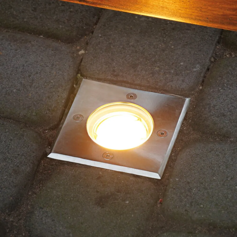 Heitronic Udendørs Spot|Nedgravet Udebelysning>Nedgravningsspot Potsdam, IP67, kantet