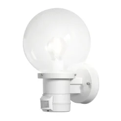 Nemi udendørs væglampe m. bevægelsessensor, hvid^Konstsmide