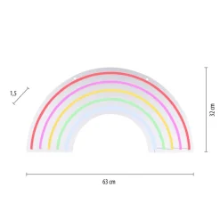 JUST LIGHT. GmbH Neon Rainbow LED-væglampe, USB