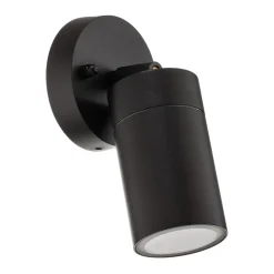 Konstsmide New Modena udendørs væglampe, GU10-spot, sort