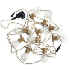 Allegra LED-lyskæde med jutekabel^Newgarden Discount