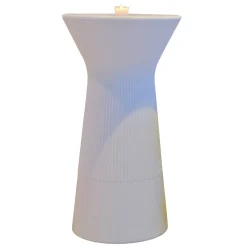 Newgarden Capri LED batteridrevet barbord, RGBW, 110 cm højt, hvid