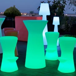 Newgarden Corfu LED barstol med solcelle+opladeligt batteri