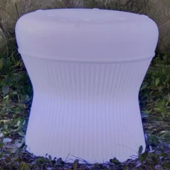 Newgarden Corfu LED-solskammel, 37 cm, genopladeligt batteri,