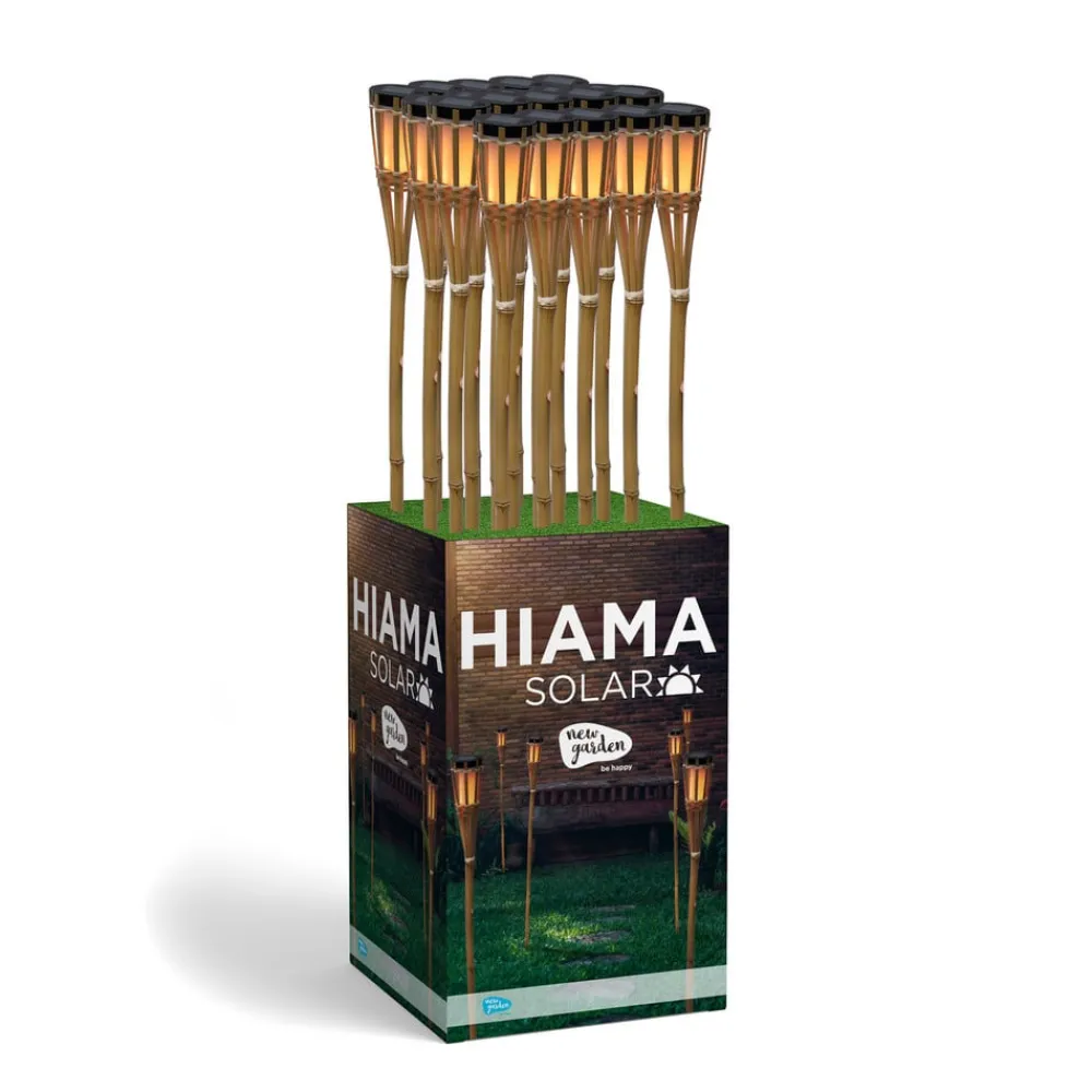 Hiama LED solcelle-havelampe lavet af bambus^Newgarden Outlet