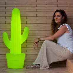 Newgarden Dekorationsbelysning|Terrassebelysning>kaktus-gulvlampe, limegrøn