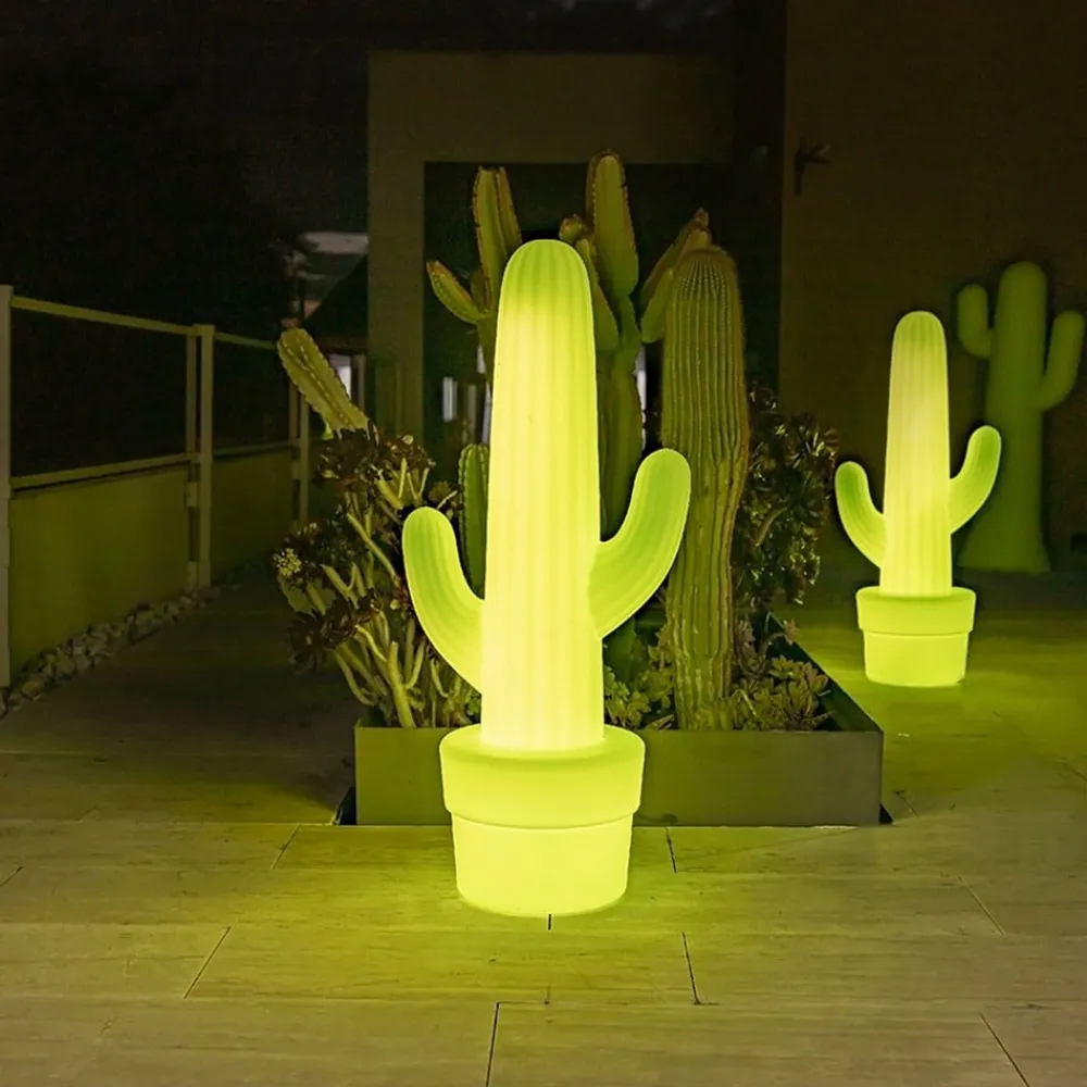 Newgarden Dekorationsbelysning|Terrassebelysning>kaktus-gulvlampe, limegrøn