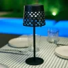 Newgarden Dekorationsbelysning|Solcellelamper>LED-bordlampe Gretita, sort, metal