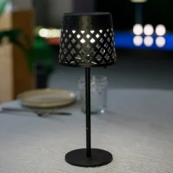 Newgarden Dekorationsbelysning|Solcellelamper>LED-bordlampe Gretita, sort, metal