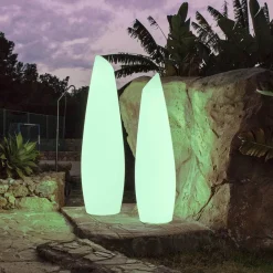 LED-gulvlampe Fredo, hvid, plast, 140 cm^Newgarden Hot