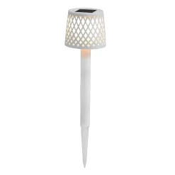 Newgarden Dekorationsbelysning|Solcellelamper>LED-solcellelampe Gretita, hvid, jordspyd, sæt med 4 stk