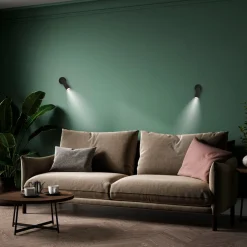 Newgarden Væglamper|Væglamper>LED-væglampe Roll 4, sort, drejelig