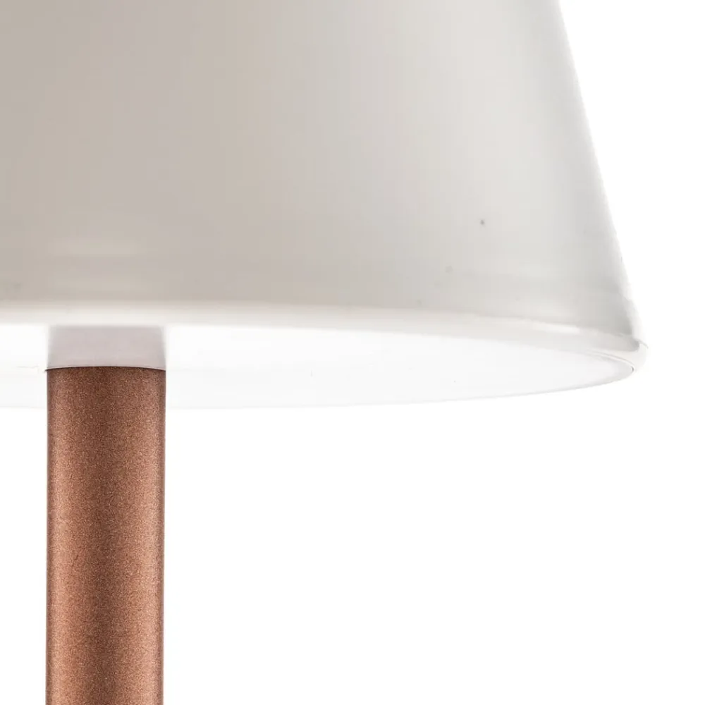 Newgarden Lola Slim LED-bordlampe batteri rosaguld