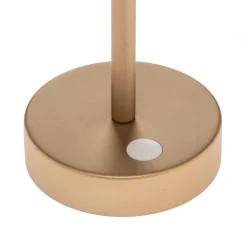 Newgarden Lola Slim LED-bordlampe batteri, messing