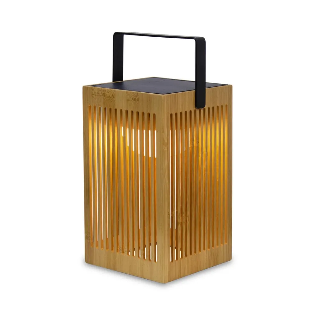 Okinawa LED-bordlampe solcelle, bambus^Newgarden Outlet