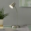 Nikkelfarvet LED bordlampe Narcos^Trio Lighting Discount