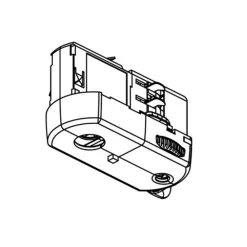 GLOBAL Skinnesystem>Noa 3-faset multiadapter, bærestyrke 5kg, sort