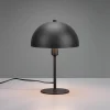 Trio Lighting Nola bordlampe, højde 30 cm, sort/guld