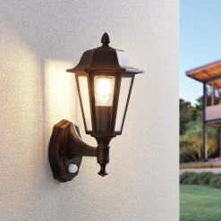 Lindby Væglampe Med Sensor|Væglamper>Noor udendørs væglampe med bevægelsessensor