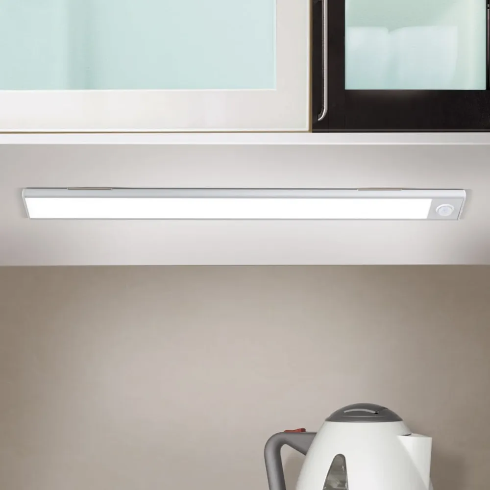 ORION Underskabsbelysning>Norman LED-underskabsbelysning, sølvfarvet, genopladeligt batteri, sensor,