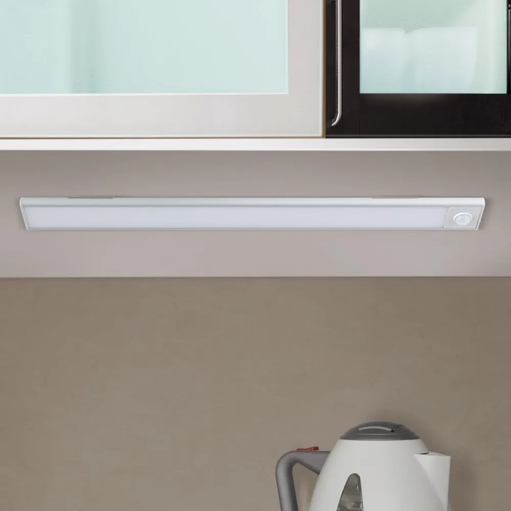 ORION Underskabsbelysning>Norman LED-underskabsbelysning, sølvfarvet, genopladeligt batteri, sensor,