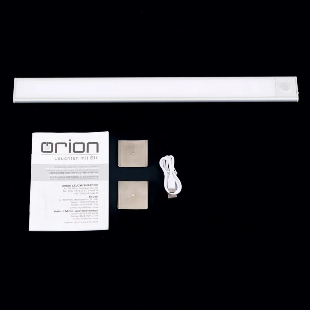 ORION Underskabsbelysning>Norman LED-underskabsbelysning, sølvfarvet, genopladeligt batteri, sensor,