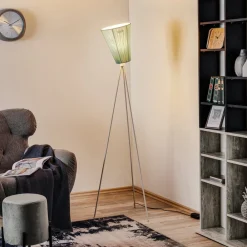 Northern Oslo Wood gulvlampe hvid/lyseblå