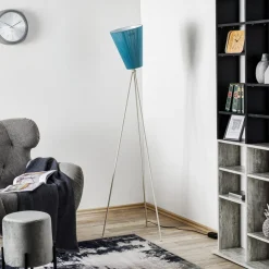 Northern Oslo Wood gulvlampe hvid/lyseblå