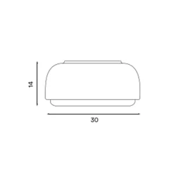 Northern Over Me loftslampe sort 30 cm