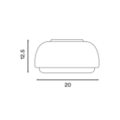 Northern Over Me loftslampe antracit 20 cm