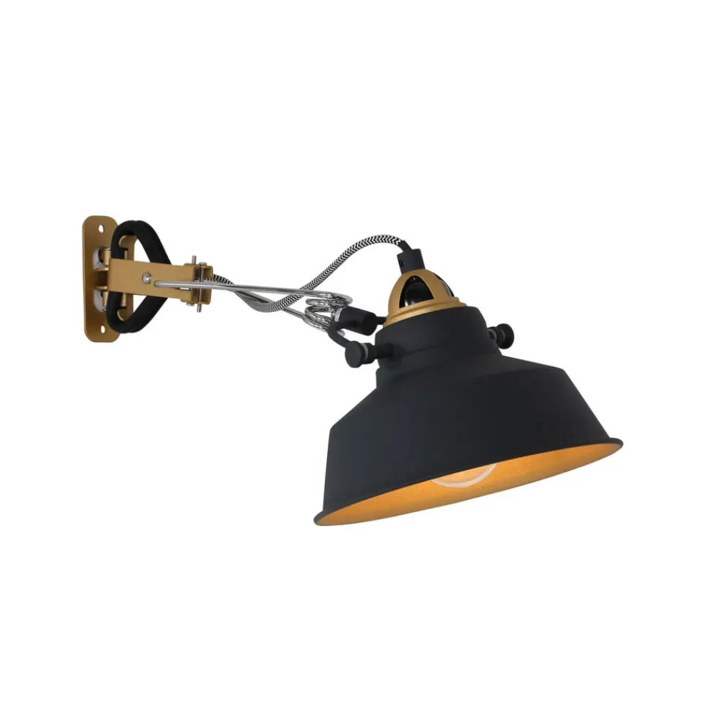 Steinhauer Nové væglampe med stik, sort